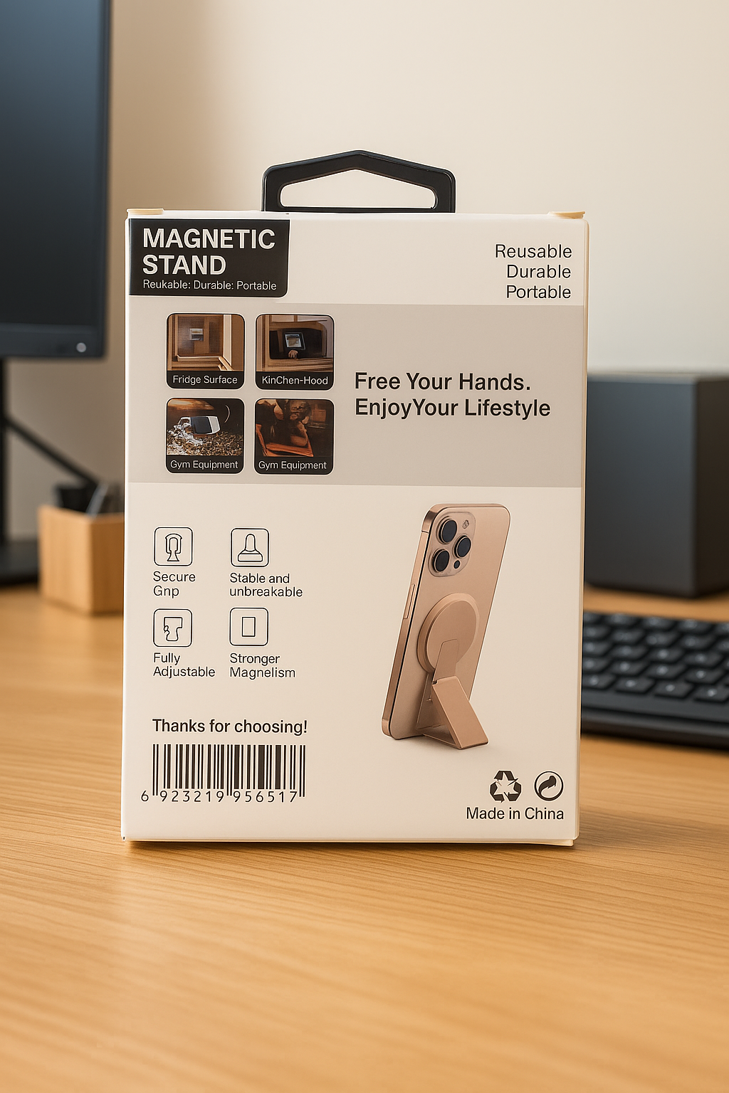 Magnetic Mobile Stand – Secure, Stylish & Hands-Free Viewing